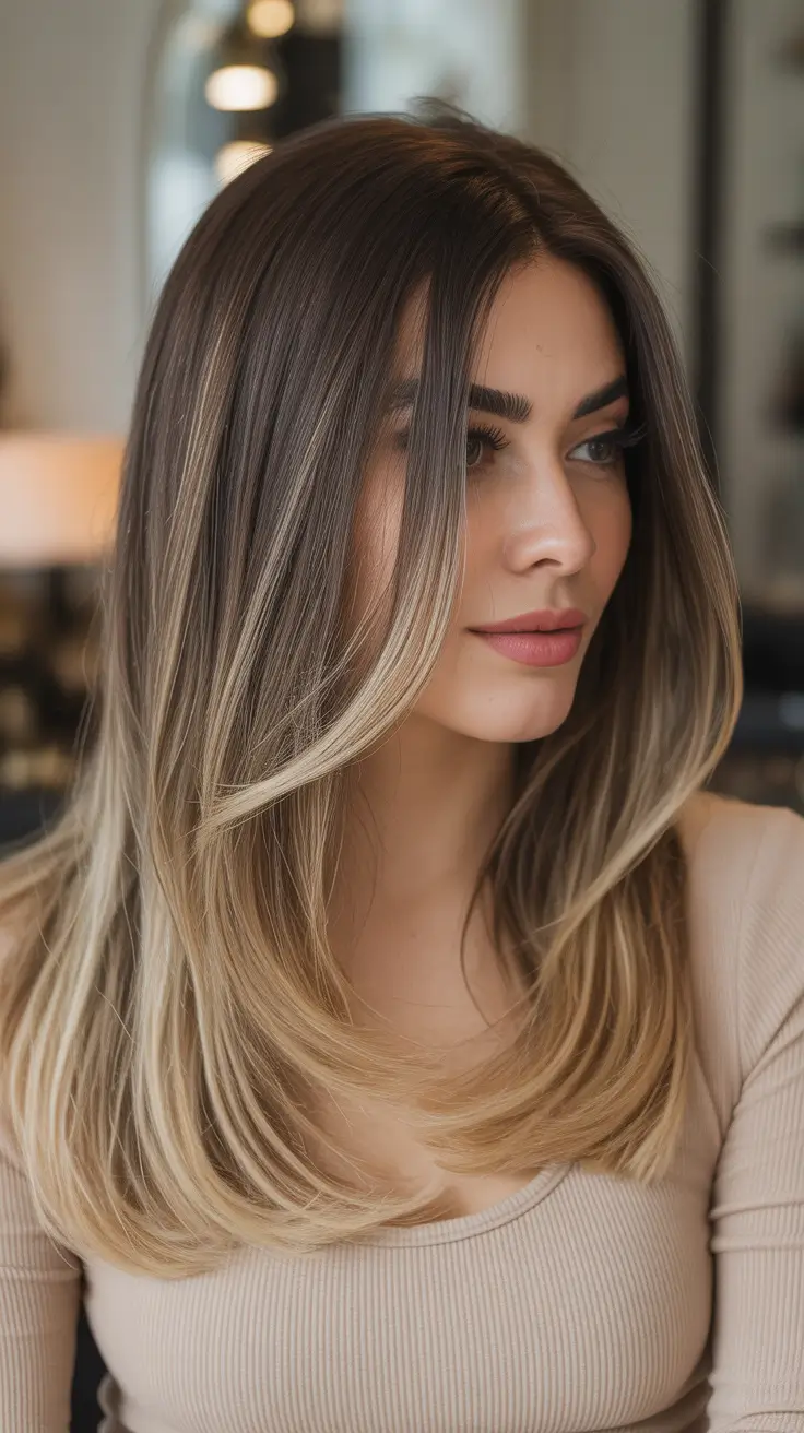 amazing spring brown hair color 2026 + Smoky Brunette Melt With Bright Face Frame