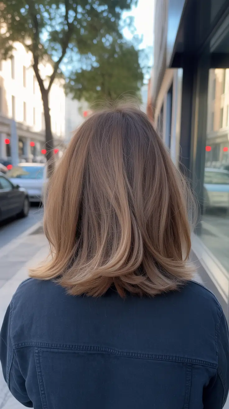 amazing spring brown hair color 2026 + Short Brunette Bob With Sunlit Ends