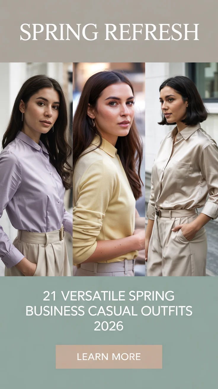 Versatile Spring Business Casual Outfits 2026