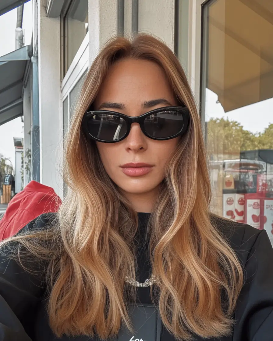 popular spring caramel hair color 2026 + Caramel Dimension On Dark Brown Medium Lengths