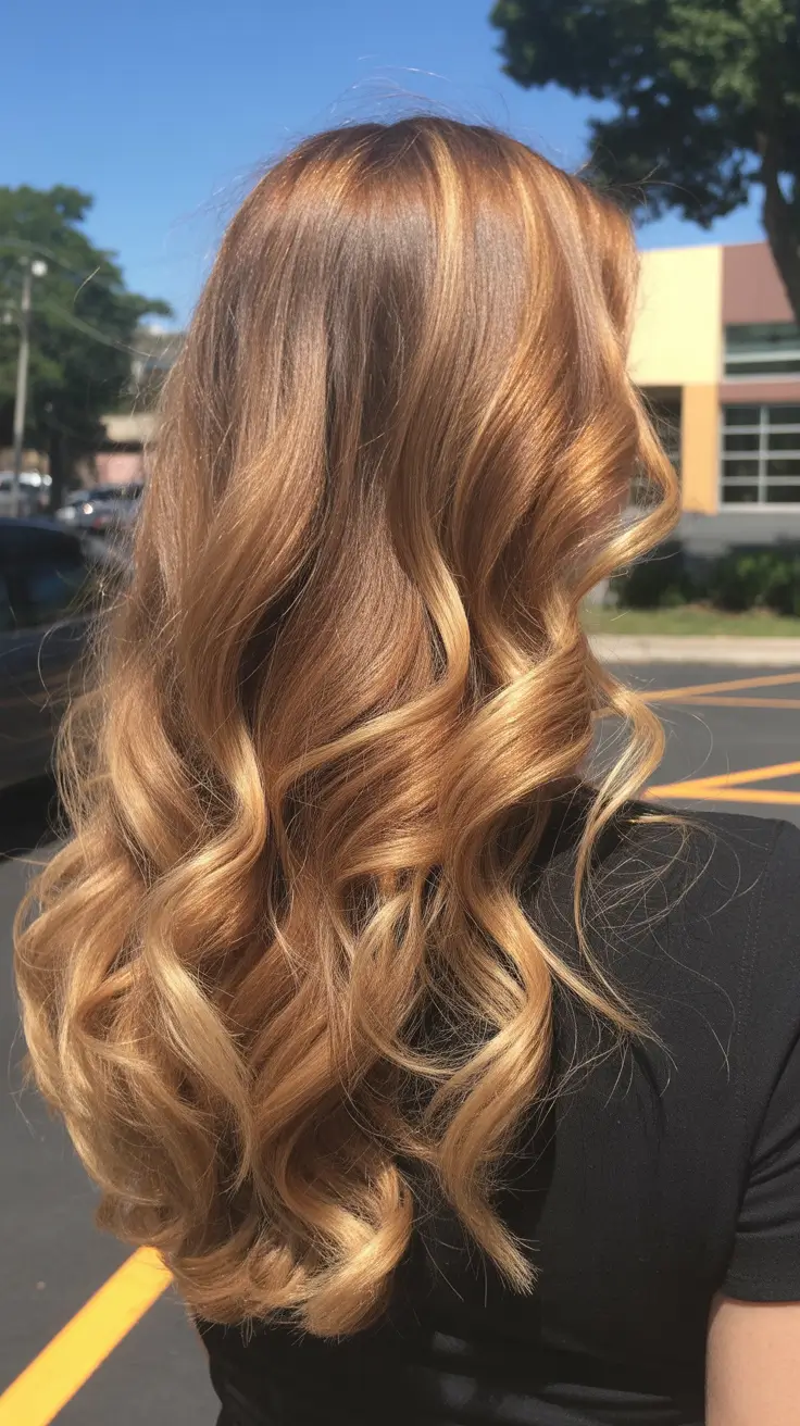 warm spring hair color ideas 2026 to look younger Honey Caramel Balayage That Looks Sun-Kissed, Not Streaky