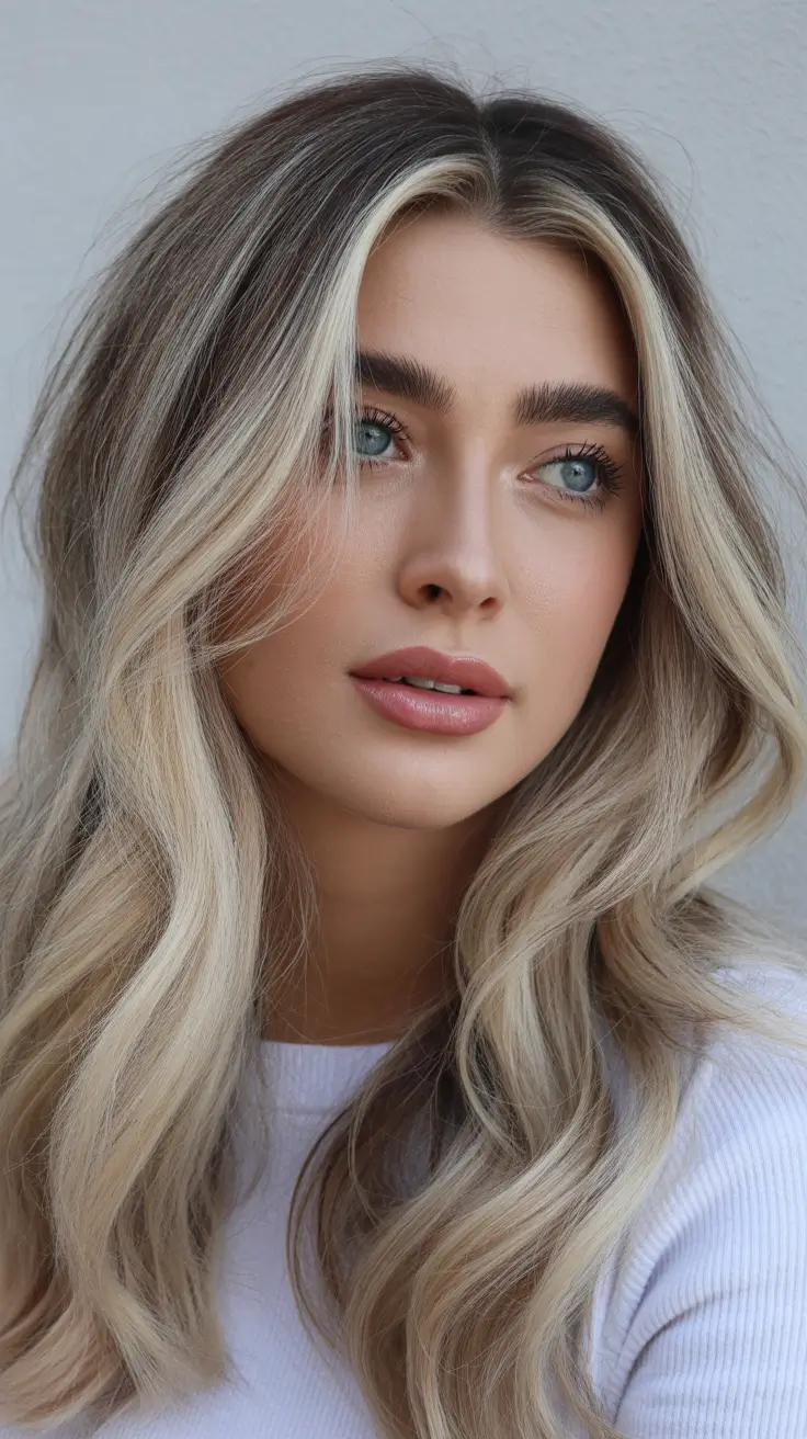 sophisticated spring hair color trends 2026 Shadow-Root Blonde With Bright Face-Framing Pieces