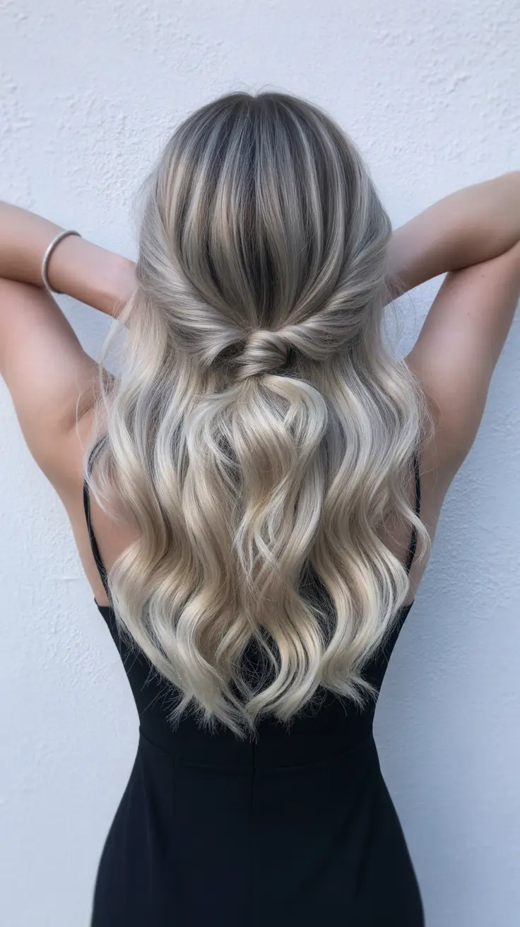 sophisticated spring hair color trends 2026 Cool Ash Blonde Dimension With A Low Twist Finish