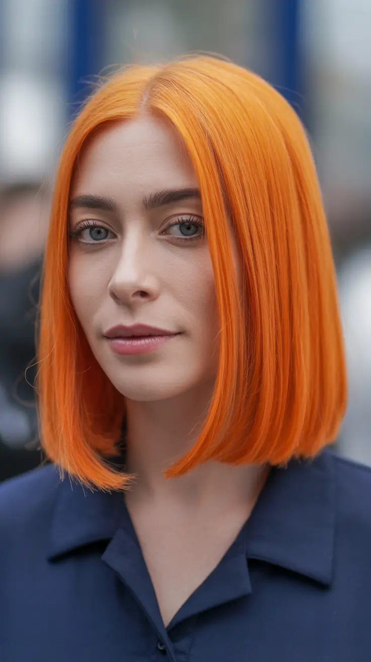 sophisticated spring hair color trends 2026 High-Impact Copper Blunt Bob