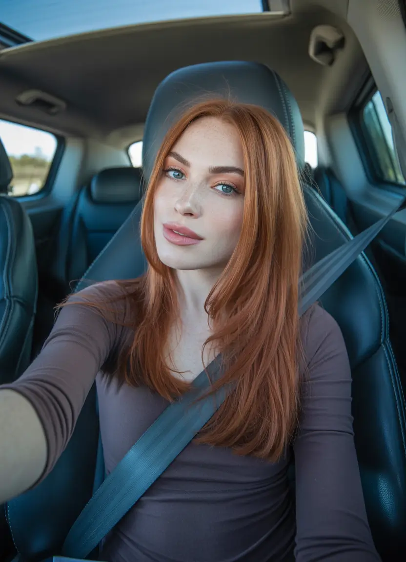 spring long haircuts Modern Copper Sleek - Minimal Layers Refresh