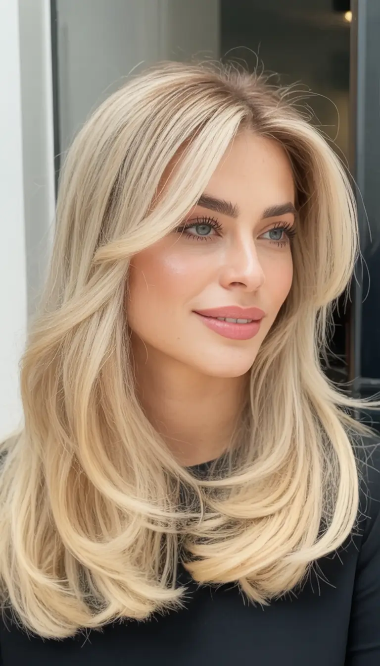 spring long haircuts Buttercream Butterfly Layers - Airy Volume Revival