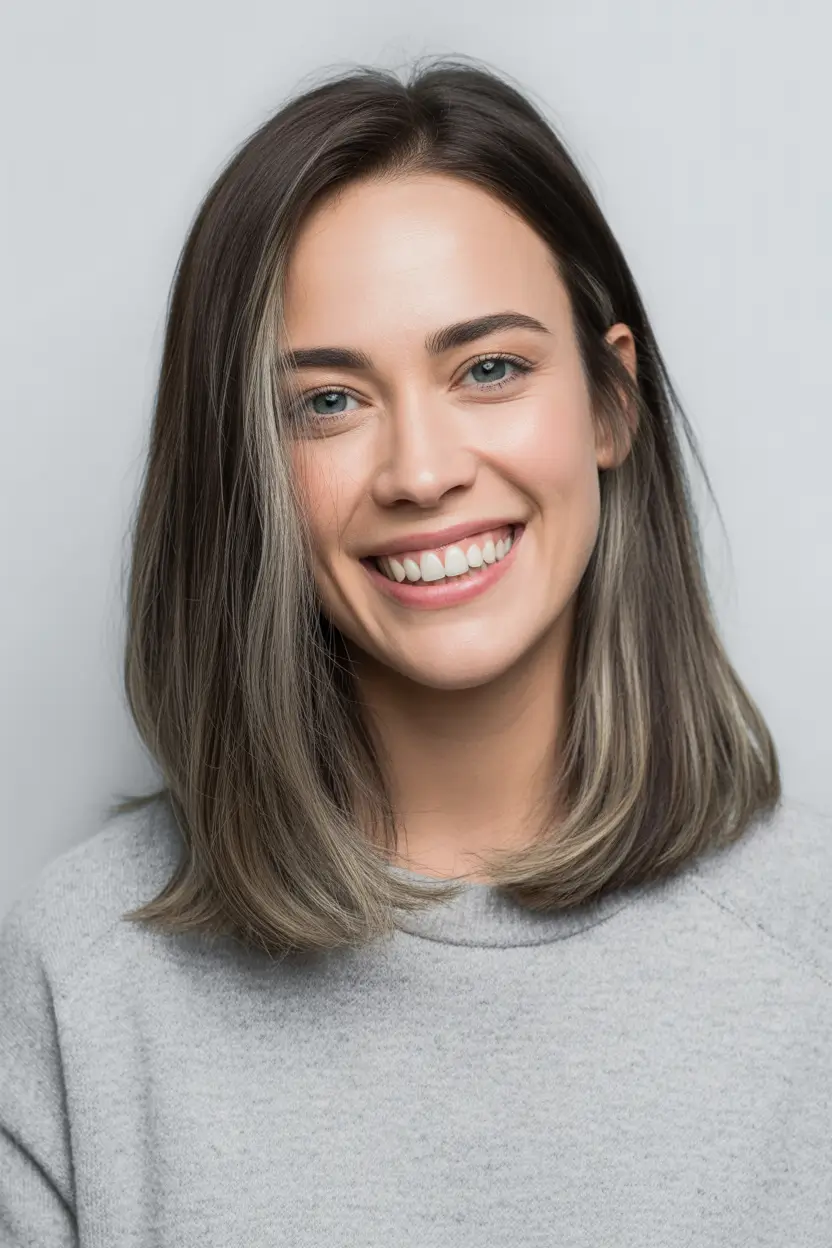 casual spring mid length haircuts 2026 Airy Shoulder-Length Cut With Natural Dimension