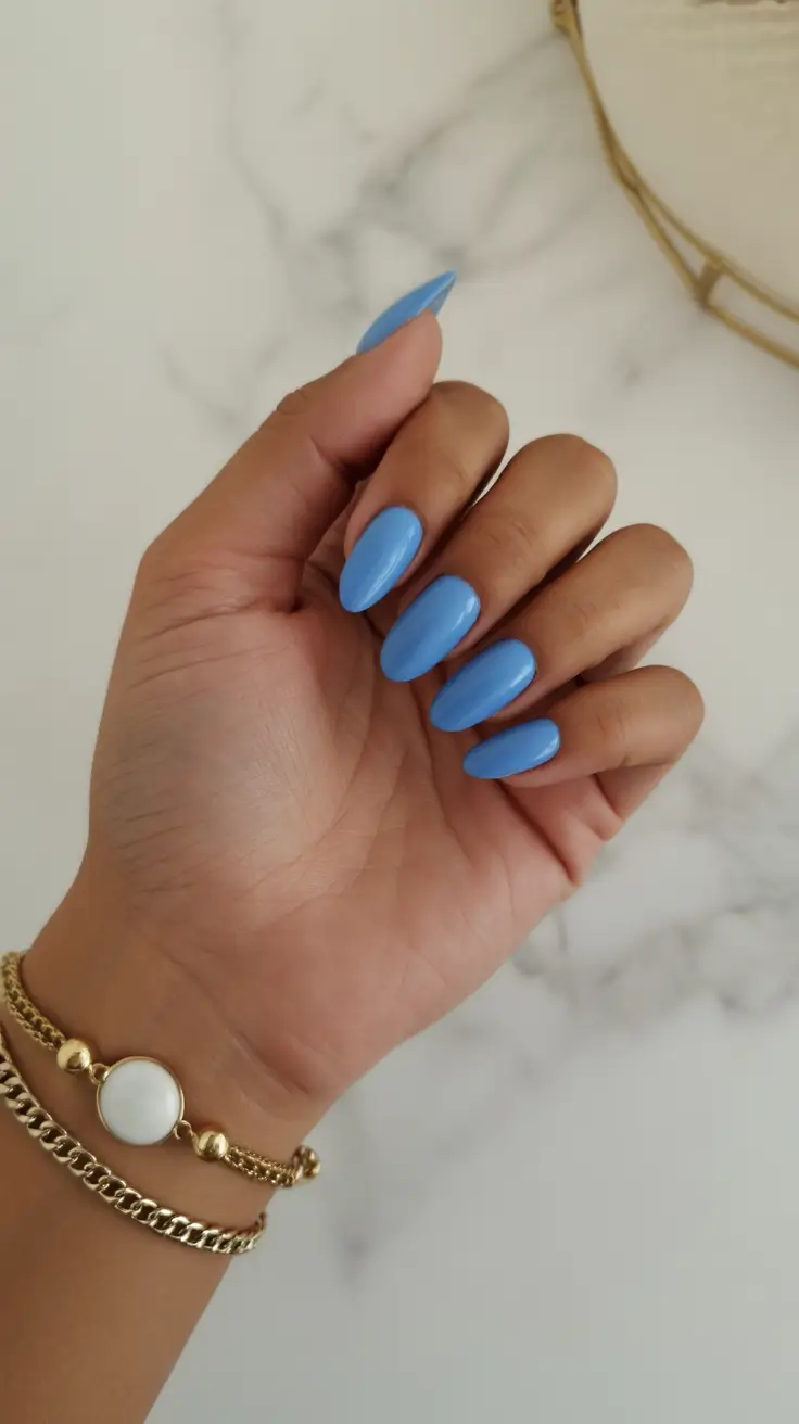 must-try spring nail colors 2026 Periwinkle Almond Chic