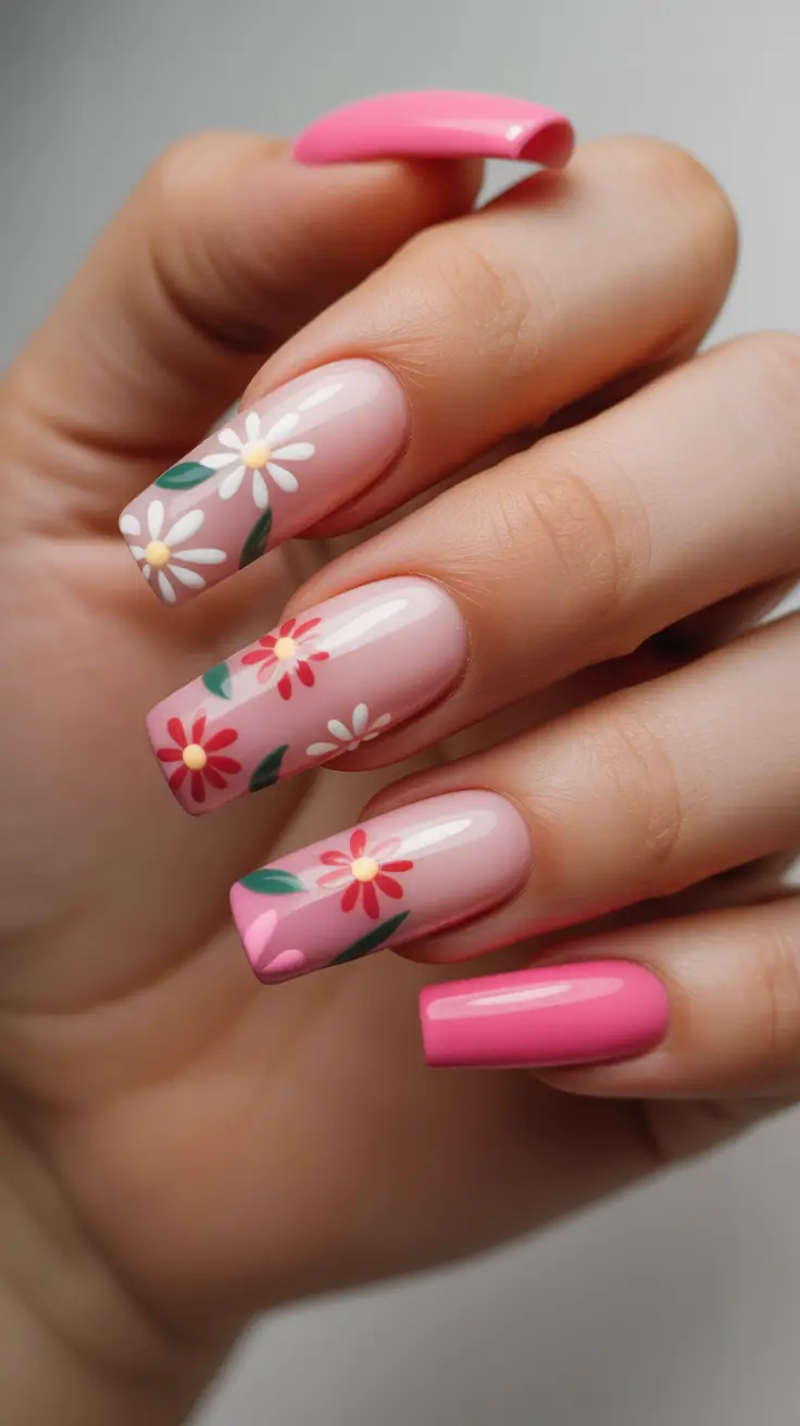 sophisticated spring nails coffin 2026 Milky White Contours