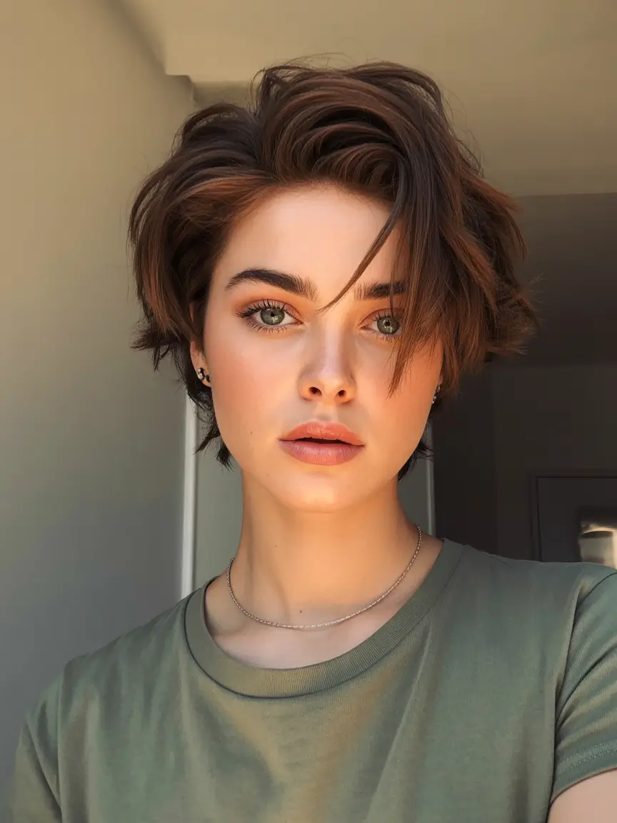 perfect spring short haircuts 2026 Modern Women Wolf Cut Inspired Short Shag