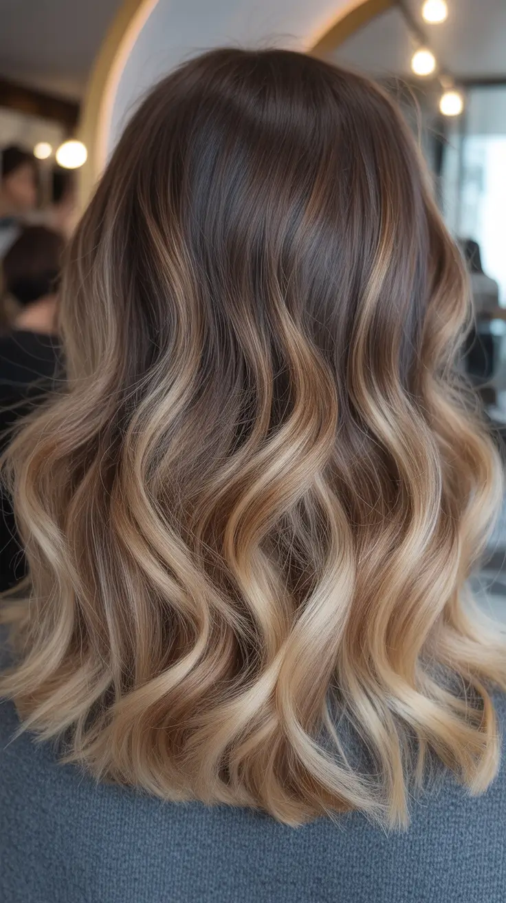 summer hair color ideas 2026 Smoky Beige Brunette With Subtle Highlights