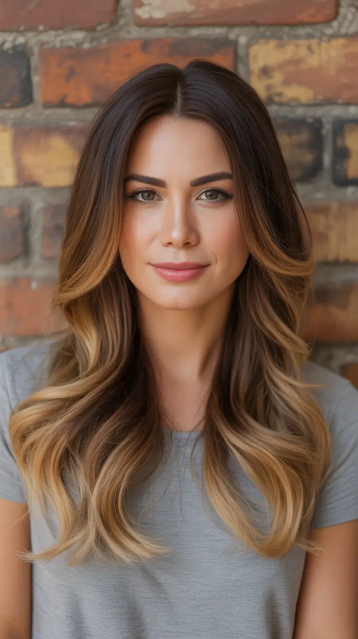 best summer hair color ideas for brunettes 2026 Soft Ombre Brunette With Golden Ends