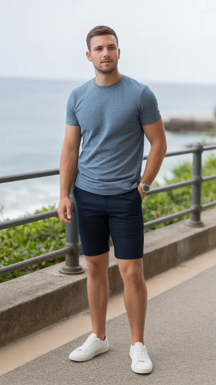 casual summer outfits men 2026 Coastal Minimalism Done Right