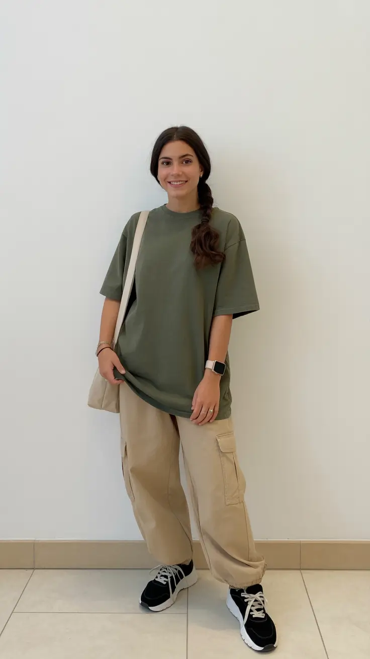 cute summer outfits for teens 2026 Sporty Cargo Comfort With A Cool Girl Twist