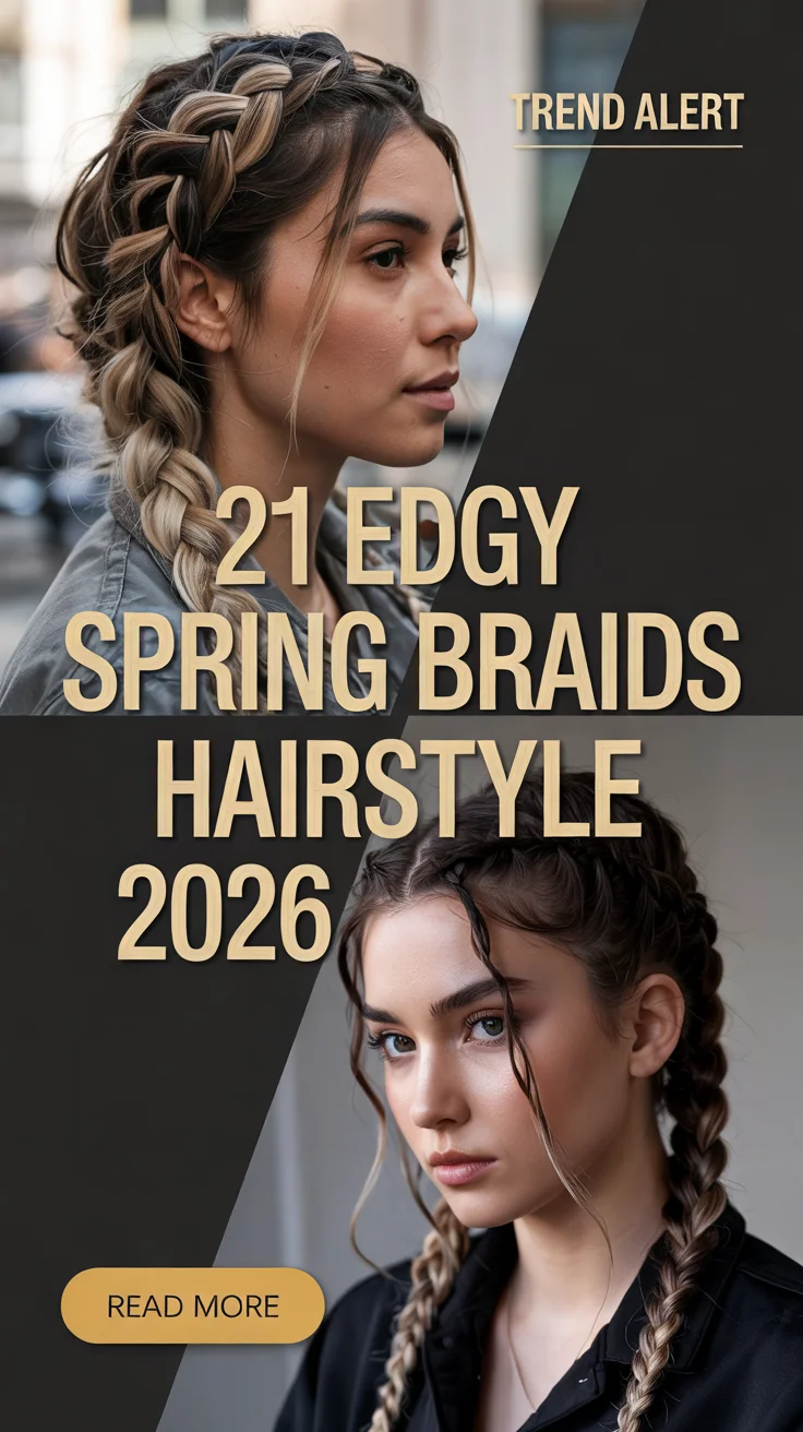 Edgy Spring Braids Hairstyle 2026 - Fresh Braid Ideas For A Bold Seasonal Look