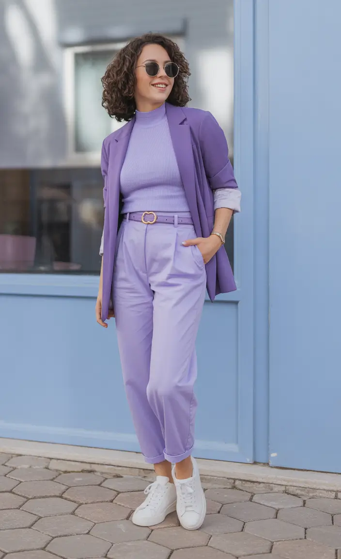 every day spring outfits 2026 Soft Lavender Tailoring For Elevated Everyday Style