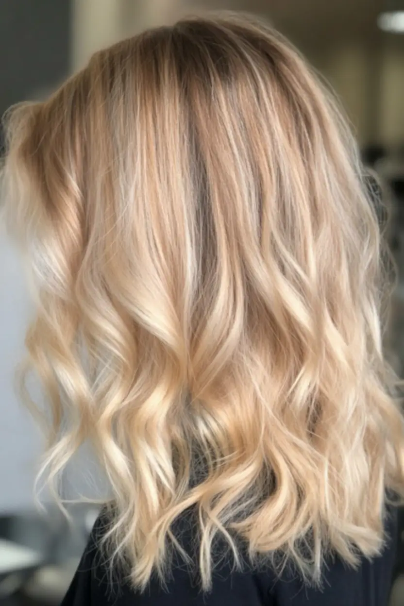 may hair color ideas 2026 Soft Vanilla Blonde With Airy Waves
