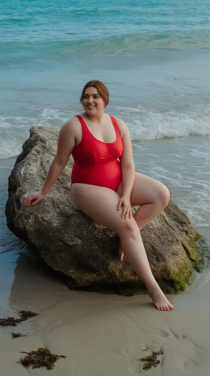 plus size swimsuit Summer 2026 Bold Red One Piece That Feels Like A Power Move
