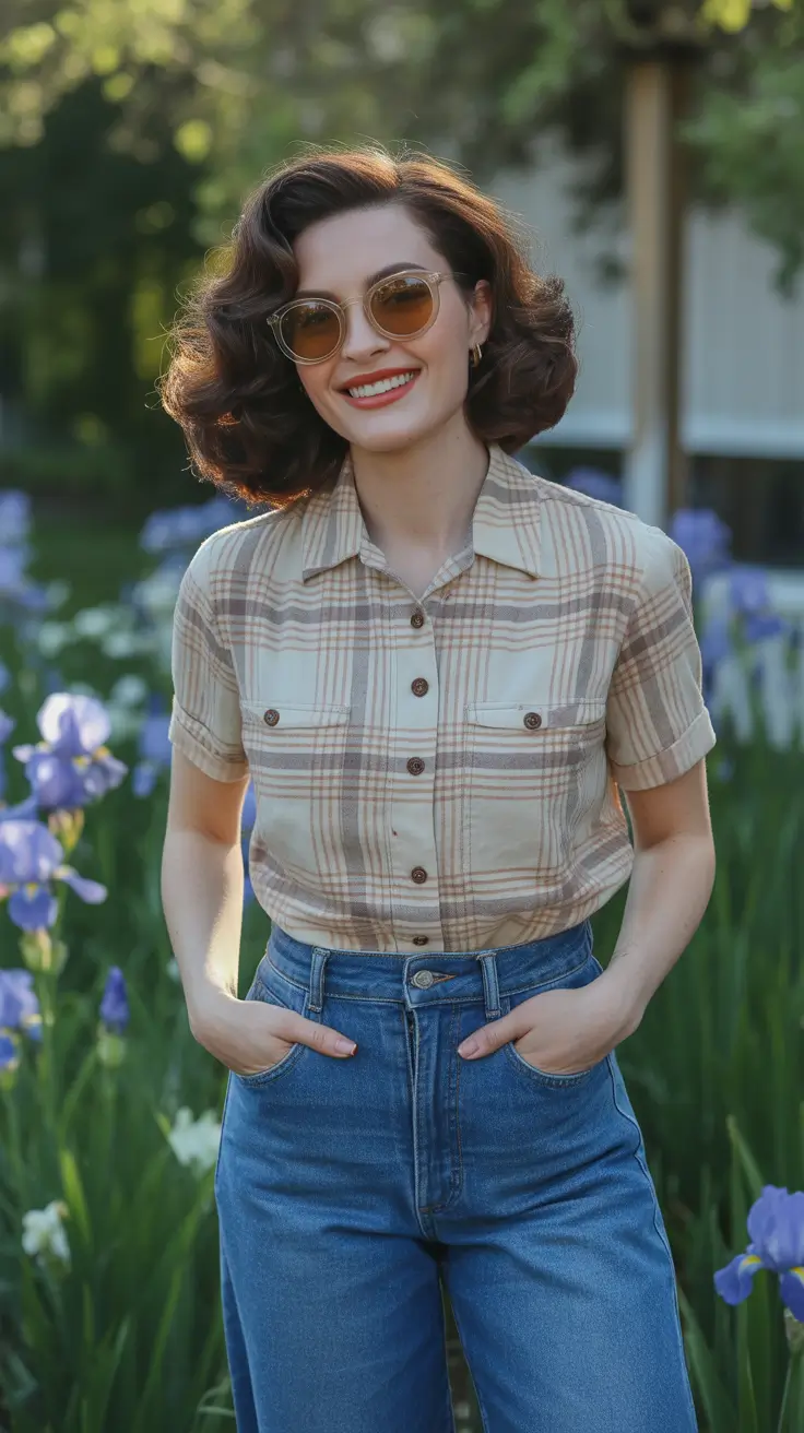 retro vintage summer outfits 2026 Soft Vintage Casual With A 70s Feel