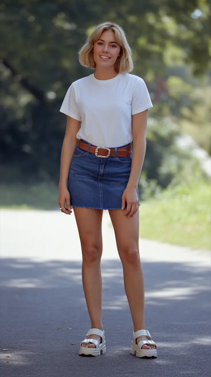 retro vintage summer outfits 2026 The Effortless 90s Denim Mini Reset