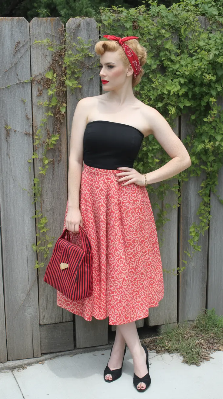 retro vintage summer outfits 2026 Bold Retro Glam With Pin-Up Influence