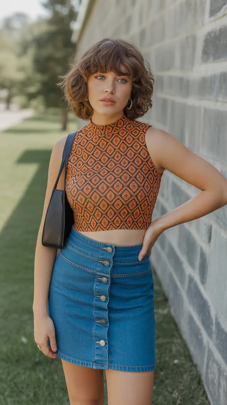 retro vintage summer outfits 2026 Retro Geometry With A Modern Edge