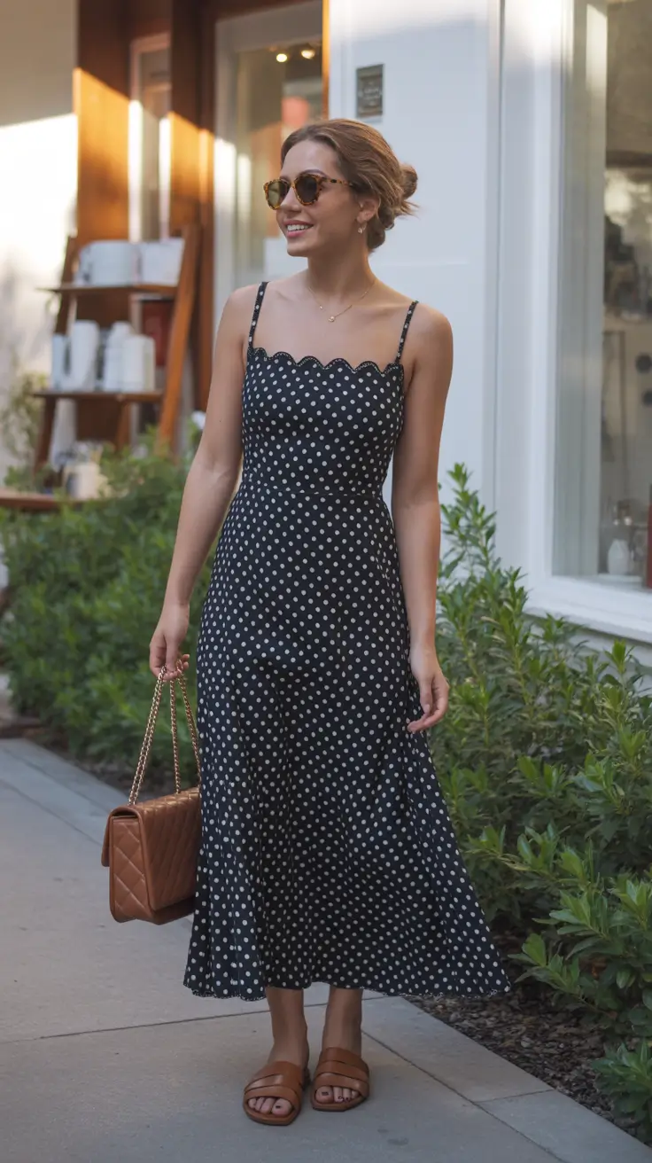 retro vintage summer outfits 2026 Playful Polka Dots With 90s Ease