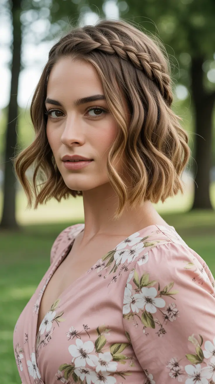 edgy spring braids hairstyle 2026 Soft Braided Bob With Modern Texture