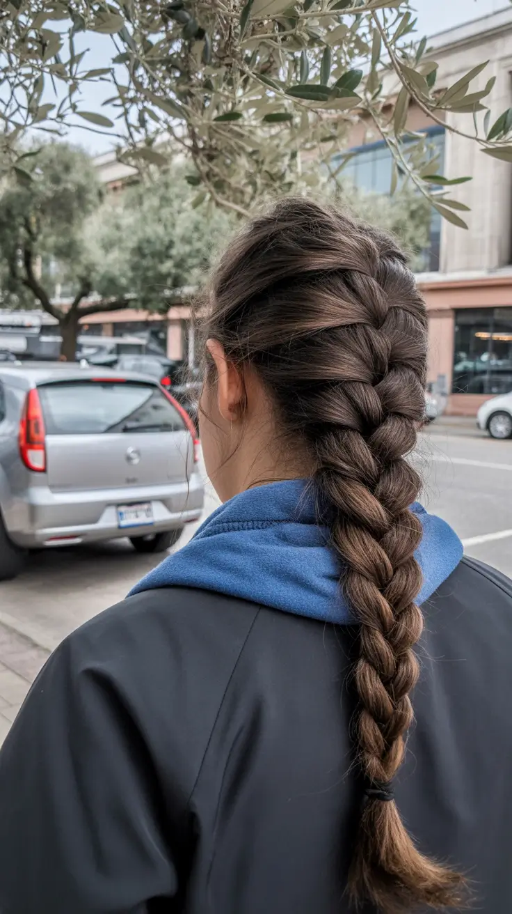 edgy spring braids hairstyle 2026 Classic Long Street Style Braid With Natural Volume