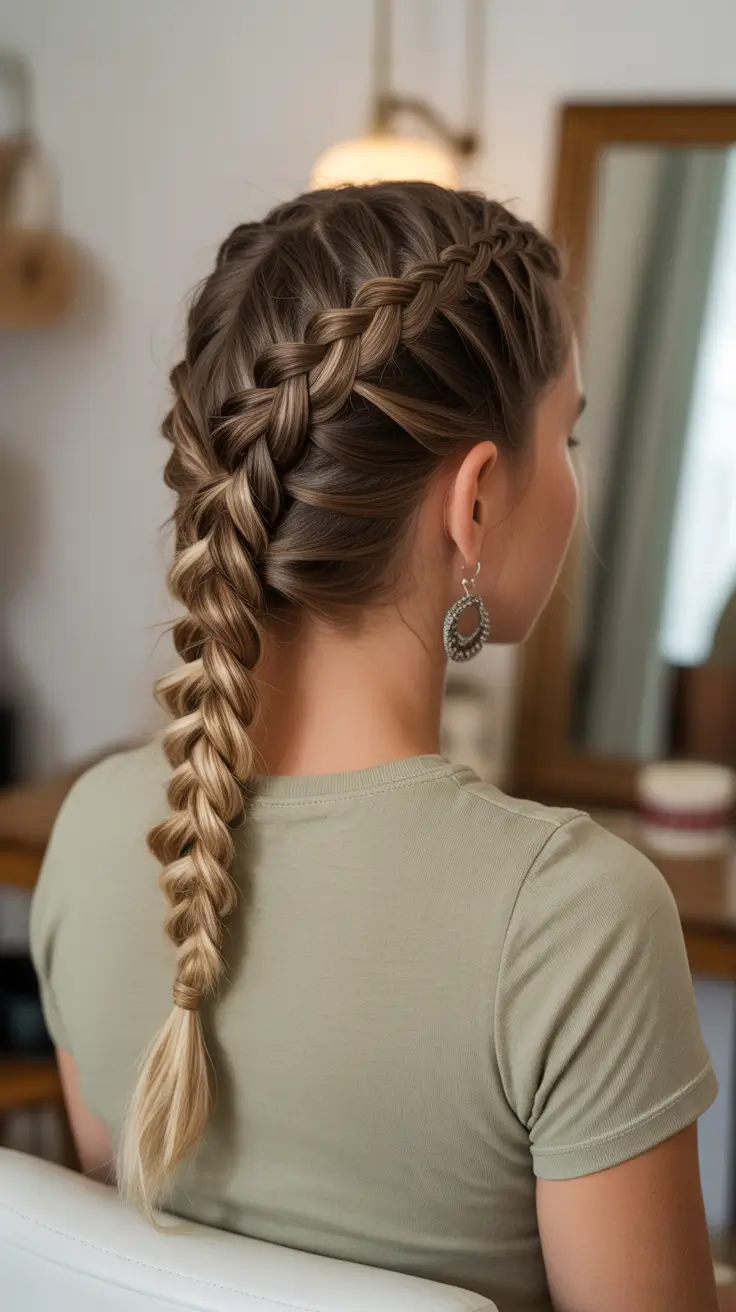 spring braids hairstyles 2026 Structured French Braid With Crown Detailing