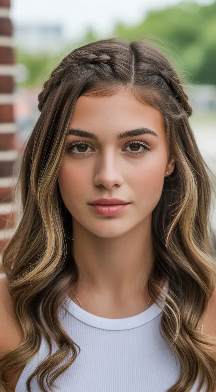 spring braids hairstyles 2026 Soft Face Framing Braids With Loose Waves