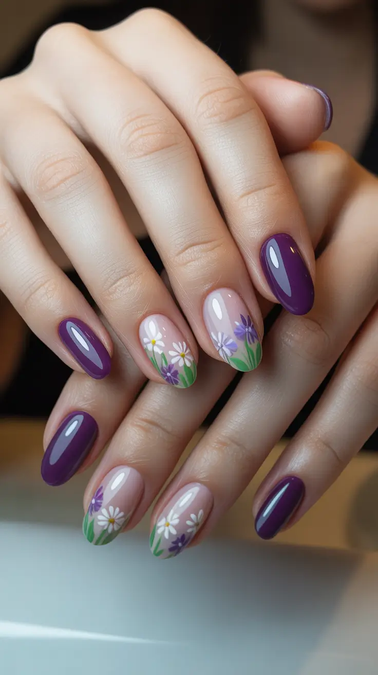 bold spring oval nails 2026 Violet Field Tips