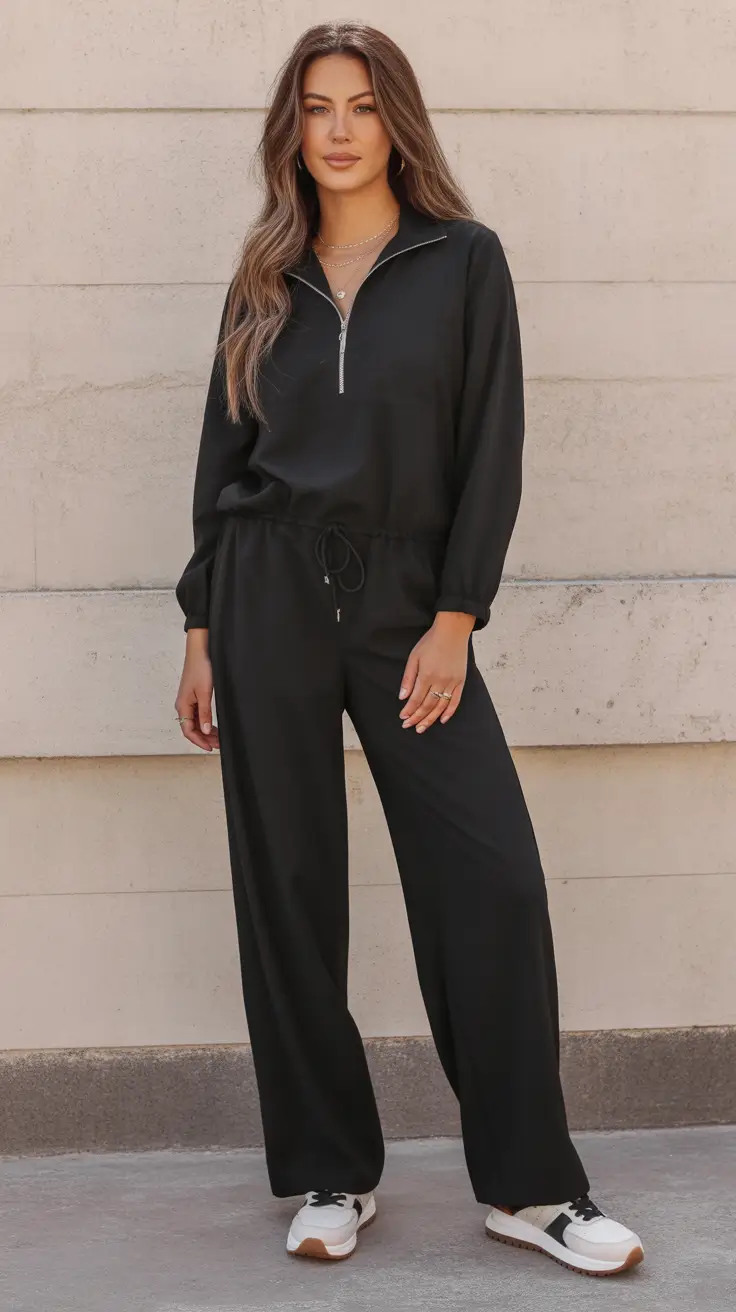 fashionable spring sport outfits for women 2026 Minimal Black Sport Elegance For Everyday Movement