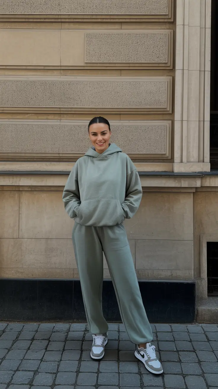 fashionable spring sport outfits for women 2026 Soft Sage Athleisure For Effortless Spring Days