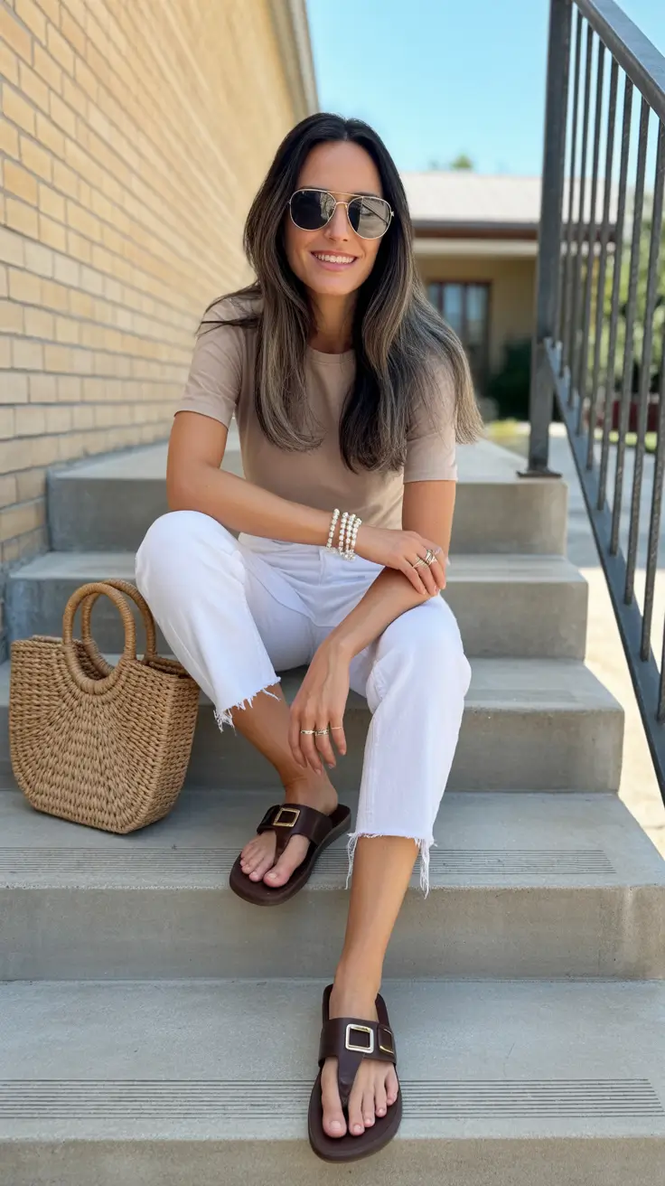 summer flip flops for women 2026 Soft Neutrals And Relaxed Textures For Everyday Ease