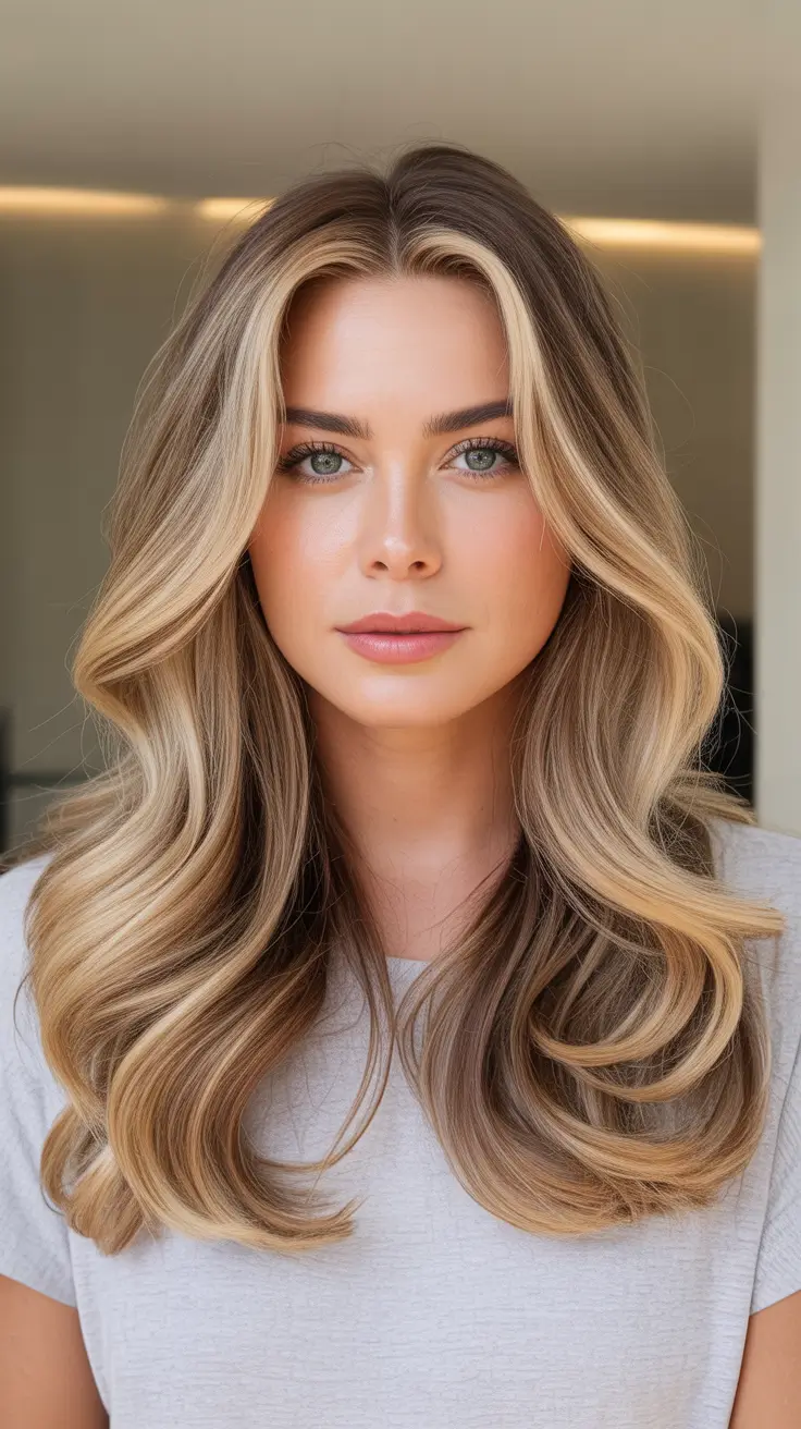 summer hair color for blondes 2026 low maintenance Sun-Kissed Long Layers With Face-Framing Light