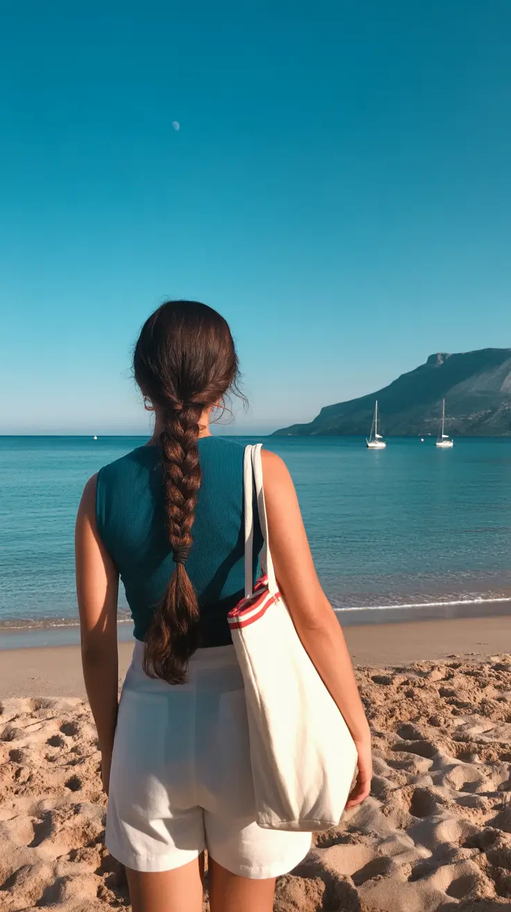 summer hairstyles for swimming 2026 Classic Single Braid For Active Beach Days