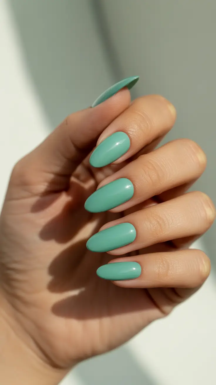 summer nail colors ideas 2026 beach Mint Almond Nails That Feel Fresh And Modern