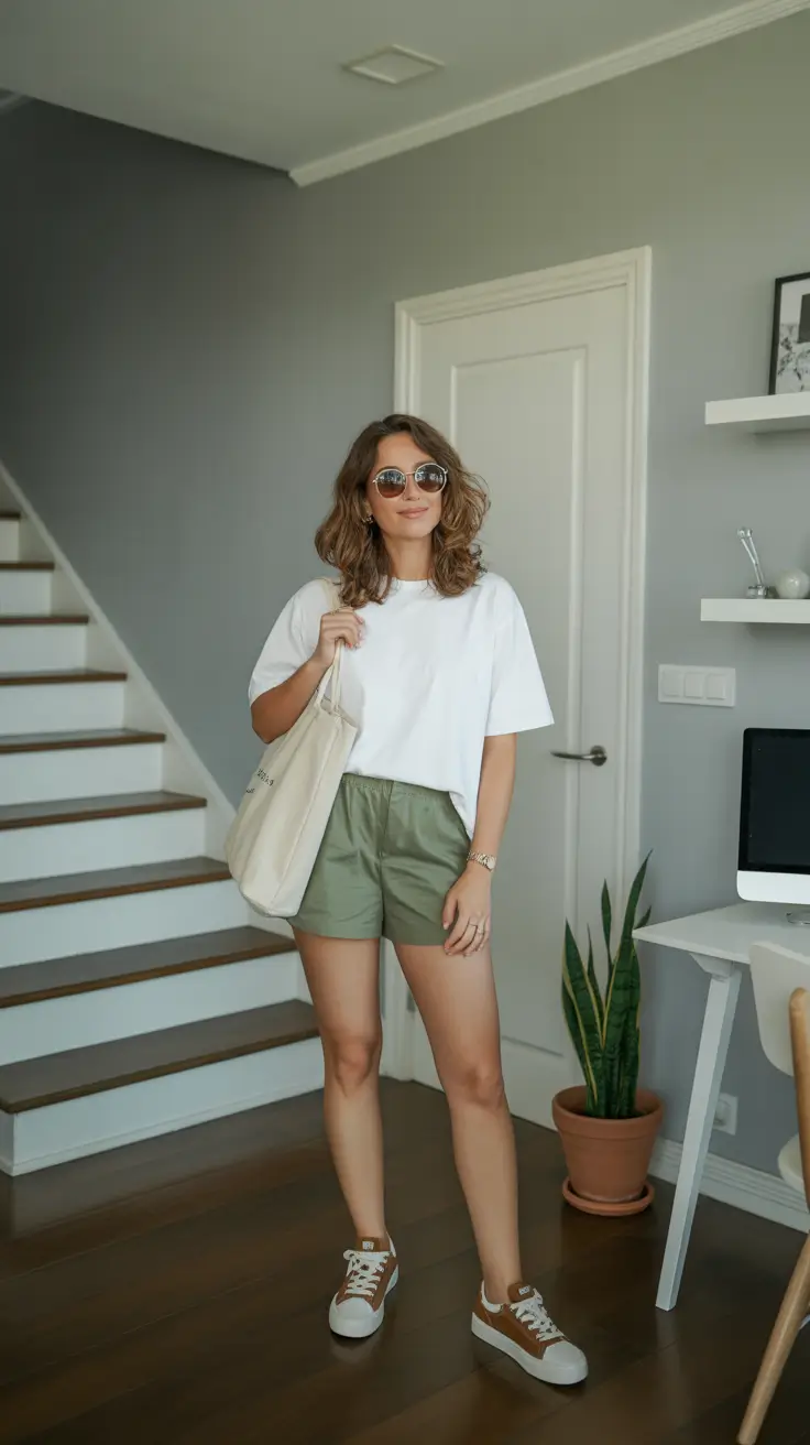 summer outfits with sneakers for women 2026 Minimal Neutrals That Feel Quietly Expensive