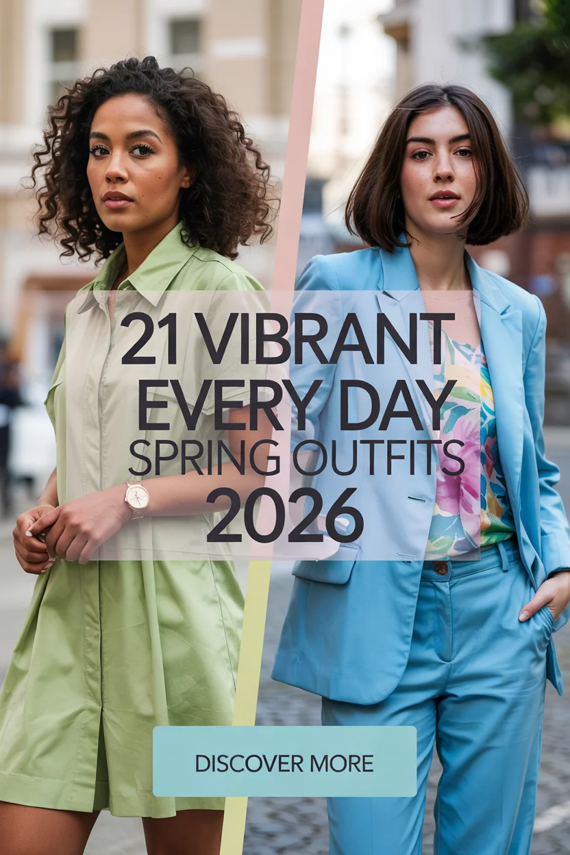 Vibrant Every Day Spring Outfits 2026 - Cute, Chic And Comfy Style Ideas