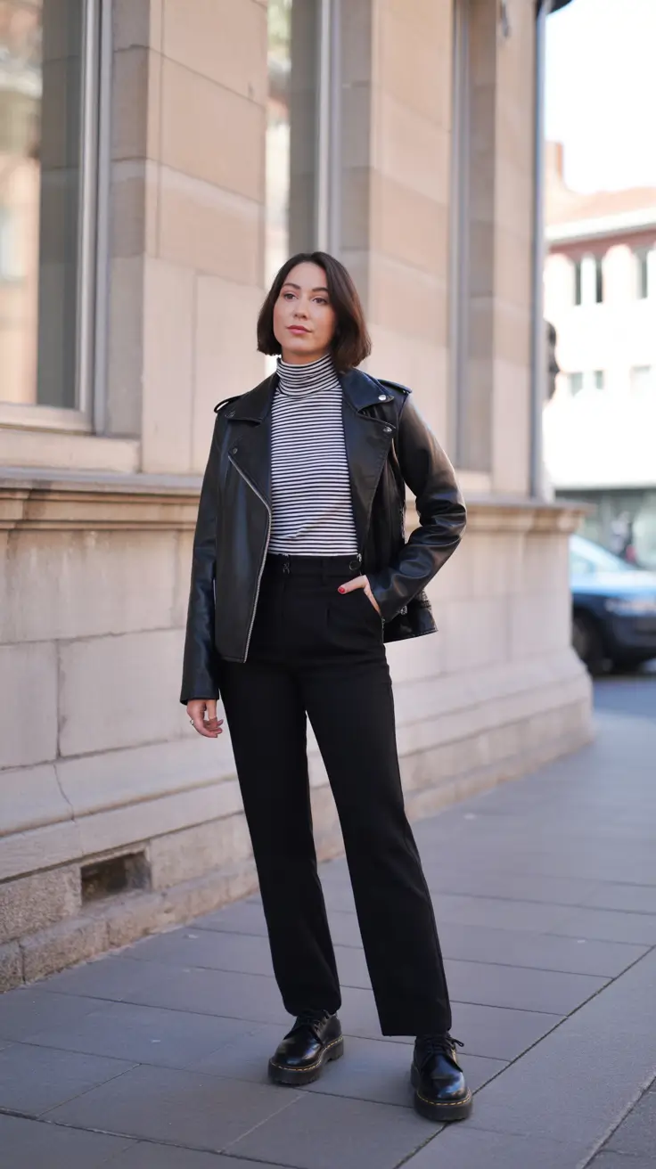 cozy winter to spring outfits 2026 Minimalist Black And White Layers With A Modern Edge