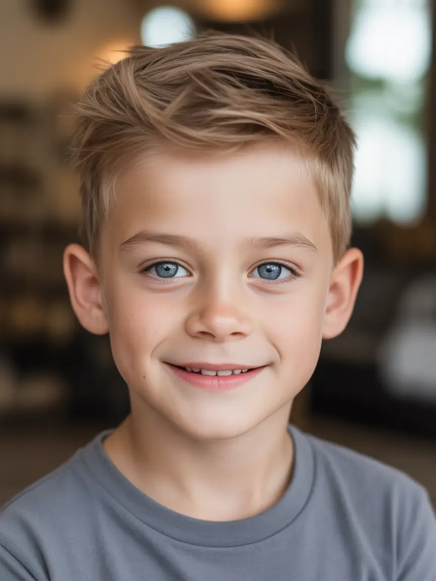 summer haircuts for boys short hair Classic Short Crop With Soft Summer Finish