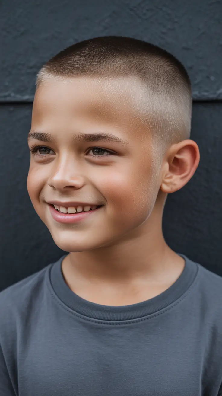 summer haircuts for boys short Ultra Short Buzz Cut With Clean Summer Edge