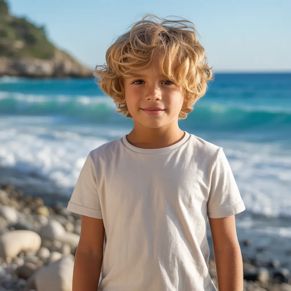 summer haircuts for boys with curly hair Loose Beachy Curls With Medium Length Flow
