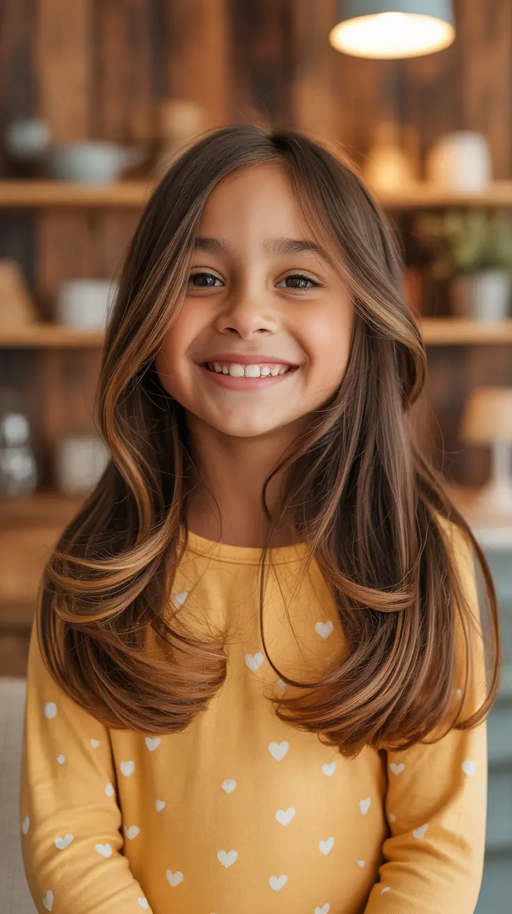 summer haircuts for girls 2026 Long Layered Cut With Face-Framing Highlights
