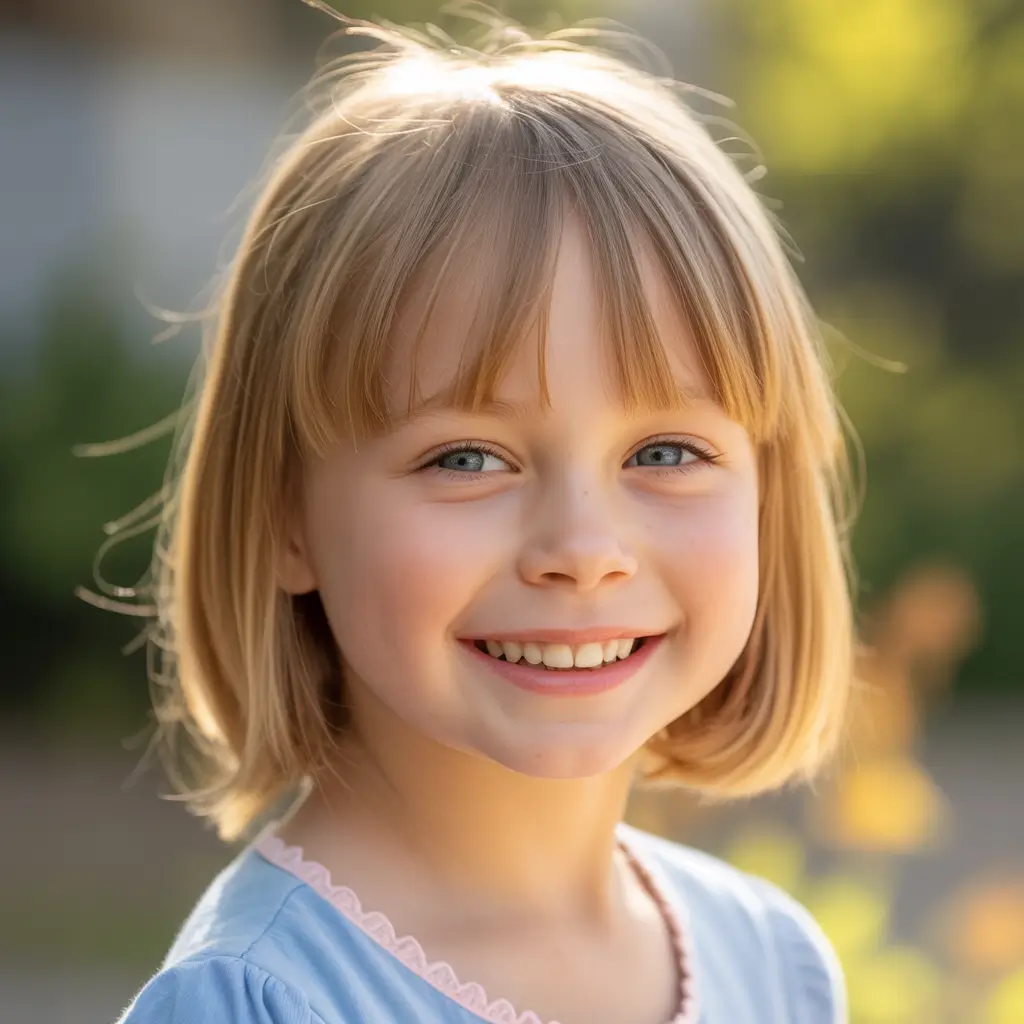 summer haircuts for girls 2026 Chin-Length Bob With Wispy Summer Bangs