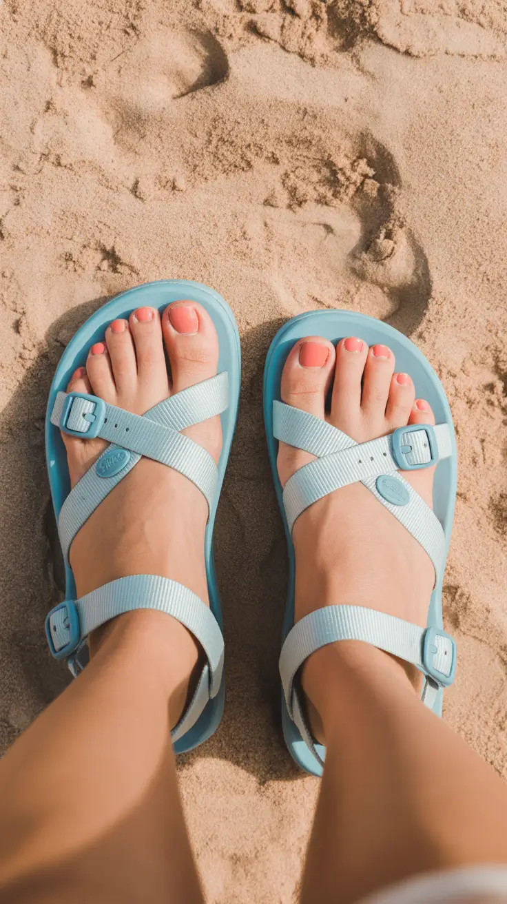 summer footwear ideas Playful Sporty Sandals That Bring Color Into Your Summer Story