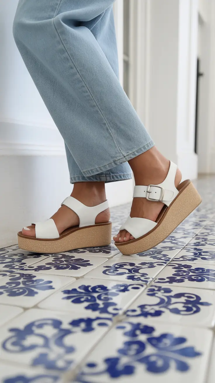 summer footwear ideas Clean Minimal Platform Sandals For Effortless Everyday Looks